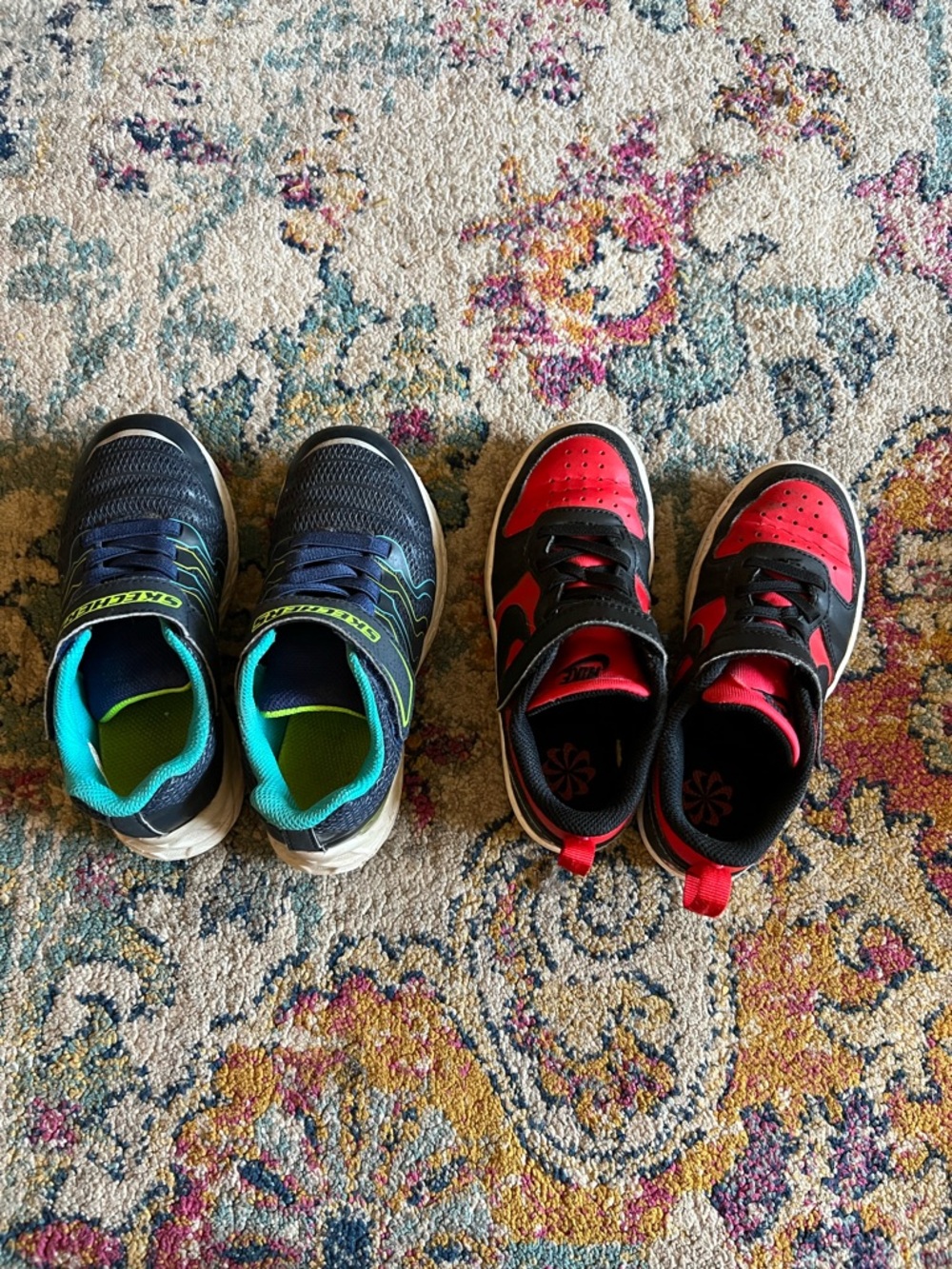 Adidas and Skechers- Kids Athletic Sneakers - Blue/Teal